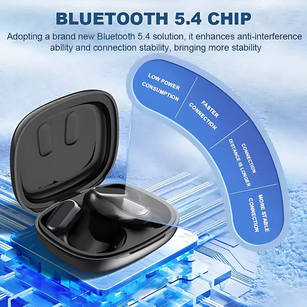 AI Translator Earbuds - Bluetooth 5.4, Real-Time Translation & Comfort